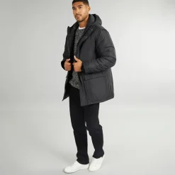 Outlet Herre Parka Jakke Sort Jakker Og Frakker·Jakker Og Frakker