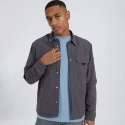 Hot Herre Pearson Overshirt Grå T-Shirts, Poloer Og Skjorter·Skjorter|Jakker Og Frakker·Lette Jakker