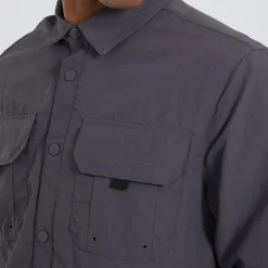 Hot Herre Pearson Overshirt Grå T-Shirts, Poloer Og Skjorter·Skjorter|Jakker Og Frakker·Lette Jakker