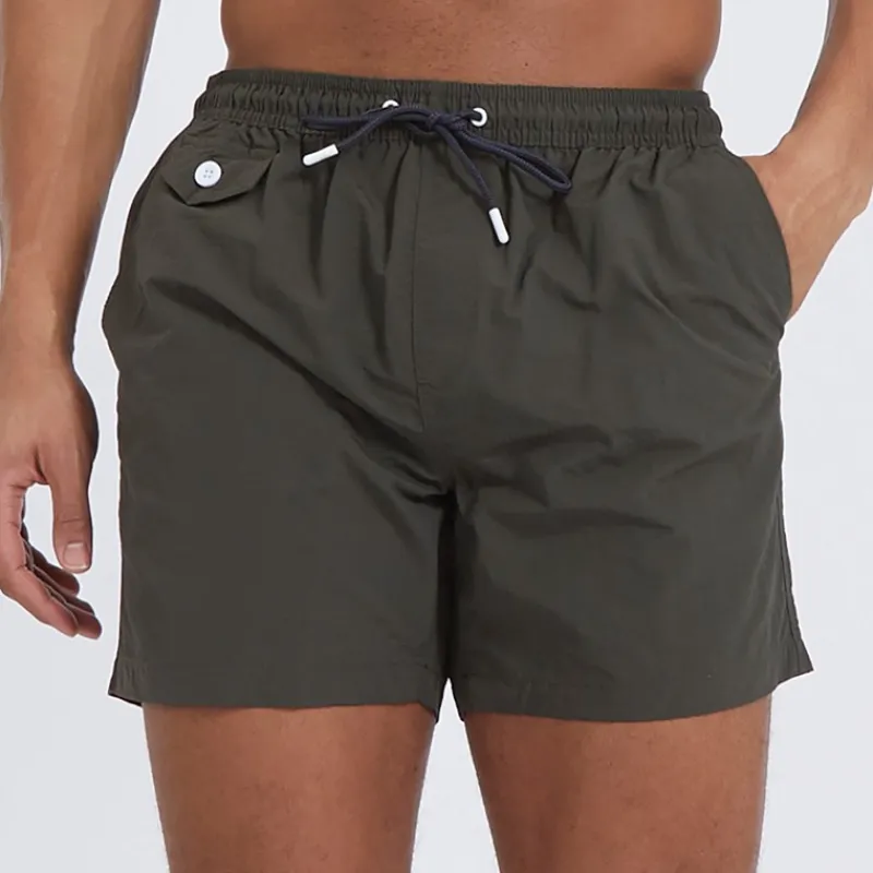 Sale Herre Pier Badebukser Khaki Shorts Og Badetøj·Svømme Shorts|Shorts Og Badetøj·Shorts