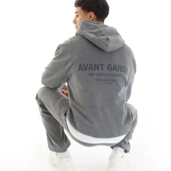 New Herre Pigmentfarvet Trøje Stål Hættetrøjer Og Sweatshirts·Hættetrøjer