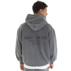 New Herre Pigmentfarvet Trøje Stål Hættetrøjer Og Sweatshirts·Hættetrøjer