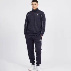 Clearance Herre Piping Poly Tracksuit Ny Blå Træningsdragter Og Joggingbukser·Træningsdragter
