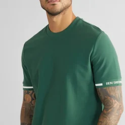 Herre Pique T-Shirt Grøn T-Shirts, Poloer Og Skjorter·T-Shirts Og Undertrøjer