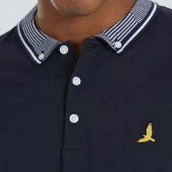 Clearance Herre Polo skjorte Navy T-Shirts, Poloer Og Skjorter·Poloer