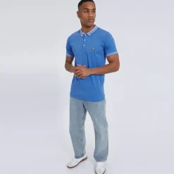 Herre Polo skjorte Sky Blue Marl T-Shirts, Poloer Og Skjorter·Poloer