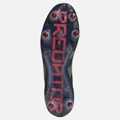 New Herre Predator Elite LL Snørebåndsløse Stealth Victory Pack SG Blød Bund Fodboldstøvler Core Black/​Grey Four/​Lucid Red Fodboldstøvler|Fodboldstøvler