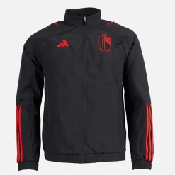 Discount Herre RBFA Belgien Track Jakke Sort Træning|T-Shirts Og Undertrøjer