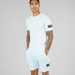 Outlet Herrer Elation Co-Ord Sæt Lys Blå Træningsdragter Og Joggingbukser·Træningsdragter|T-Shirts, Poloer Og Skjorter·Sæt