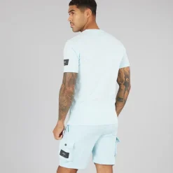 Outlet Herrer Elation Co-Ord Sæt Lys Blå Træningsdragter Og Joggingbukser·Træningsdragter|T-Shirts, Poloer Og Skjorter·Sæt