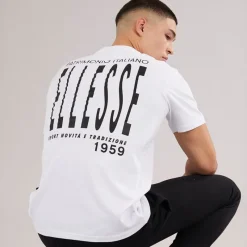 Clearance Herre Retanna Ryg Logo T-shirt /​Sort Træning|T-Shirts Og Undertrøjer