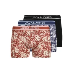Clearance Herre Retro Blomst Tre Pak Boxer Trusser Ocean Cavern/​Arabian Spice/​Sort Multipakker·Undertøj|Undertøj, Sokker Og Nattøj·Boxer Shorts