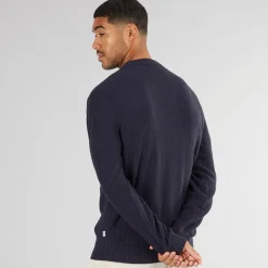 Clearance Herre Rice Strikket Jumper Navy Blazer Trøjer Og Cardigans·Trøjer