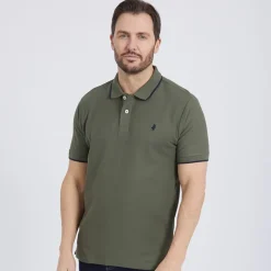 Sale Herre River Kortærmet poloer kakigrøn T-Shirts, Poloer Og Skjorter·Poloer
