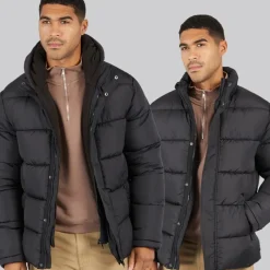 Herre Row Mellemlag Fleece Jakke Sort Jakker Og Frakker·Jakker Og Frakker