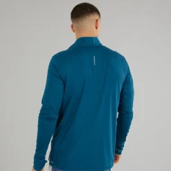 Hot Herre Run Favorit 1/​4 Zip Løbe T-shirt Ocean Tropic Træning|T-Shirts Og Undertrøjer