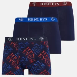 Sale Herre Rutlers Tre Pak Boksershorts Peacoat Multi Multipakker·Undertøj|Undertøj, Sokker Og Nattøj·Boxer Shorts