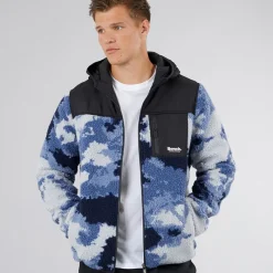 Best Herre Sableo Fleece Hættetrøje Blå Camo Hættetrøjer Og Sweatshirts·Fleecetøj|Træningsdragter Og Joggingbukser·Fleecetøj
