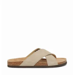 Sale Herresandaler med krydsremme Taupe Klip-Klapper Og Sandaler|Klip-Klapper Og Sandaler