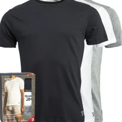 Sale Herre Santo T-Shirts 3-pak Sort/​Grå Melange/​Hvid T-Shirts Og Undertrøjer|T-Shirts, Poloer Og Skjorter·Multipakker