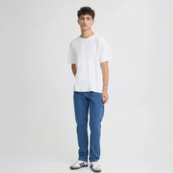 Herre Sdryder Denim Jeans Middle Blue Denim Jeans Og Bukser·Jeans Med Lige Ben|Jeans Og Bukser·Jeans