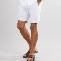 Discount Herre Seersucker Stribede Shorts Lyseblå Shorts Og Badetøj·Chino|Shorts Og Badetøj·Shorts