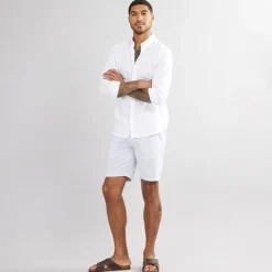 Discount Herre Seersucker Stribede Shorts Lyseblå Shorts Og Badetøj·Chino|Shorts Og Badetøj·Shorts