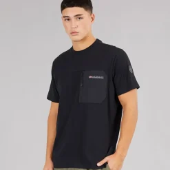 Discount Herre Selk Lomme T-shirt Sort Udendørs|T-Shirts, Poloer Og Skjorter·T-Shirts Og Undertrøjer