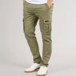 New Herre Sergei Twill Cargobukser Lyse Khaki Jeans Og Bukser·Cargobukser|Jeans Og Bukser·Bukser
