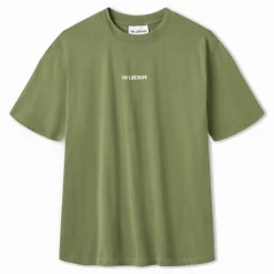 Sale Herre Skriftlogo Boxy T-shirt Armeegrøn T-Shirts, Poloer Og Skjorter·T-Shirts Og Undertrøjer
