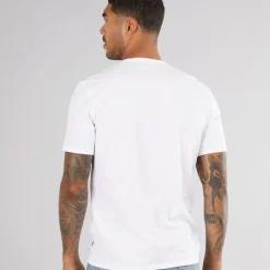 Outlet Herre Slim Fit T-Shirt Hvid T-Shirts, Poloer Og Skjorter·T-Shirts Og Undertrøjer