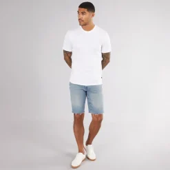 Outlet Herre Slim Fit T-Shirt Hvid T-Shirts, Poloer Og Skjorter·T-Shirts Og Undertrøjer