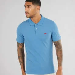Herre Slim Polo Shirt Federal Blue T-Shirts, Poloer Og Skjorter·Poloer