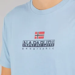 Discount Herre Sory Logo T-shirt Faded Denim Udendørs|T-Shirts, Poloer Og Skjorter·T-Shirts Og Undertrøjer