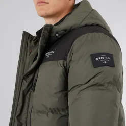 Discount Herre Squadage Panel Jakke Oliven Jakker Og Frakker·Jakker Og Frakker