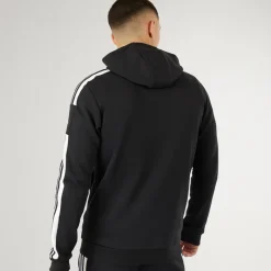 Outlet Herre Squadra 21 Pullover Sweat Hættetrøje Sort/​Hvid Træning|T-Shirts Og Undertrøjer