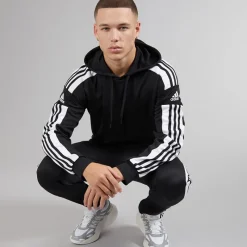 Sale Herre Squadra 21 Pullover Træningshættetrøje Sort/​Hvid Træning|T-Shirts Og Undertrøjer