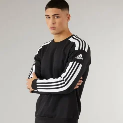 New Herre Squadra 21 Sweatshirt Sort/​Hvid Træning|T-Shirts Og Undertrøjer