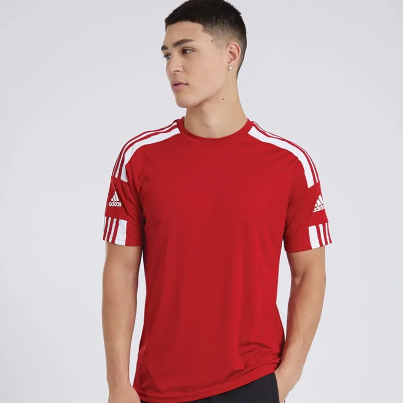 Sale Herre Squadra 21 T-shirt Team Power Red/Hvid Træning|T-Shirts Og Undertrøjer