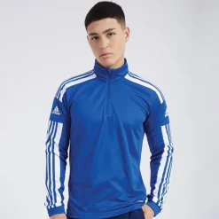 Discount Herre Squadra 21 1/​4 Zip Træningstop Royal Blue/​Hvid Træning|T-Shirts Og Undertrøjer