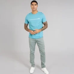 Sale Herre Stormfisk T-shirt Light/Pastel Blue T-Shirts, Poloer Og Skjorter·T-Shirts Og Undertrøjer
