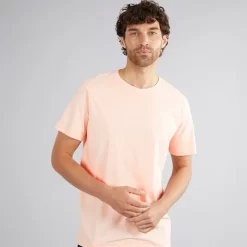 Clearance Herre Stribet Sunrise Grafik T-Shirt Pink T-Shirts, Poloer Og Skjorter·T-Shirts Og Undertrøjer