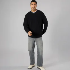 Clearance Herre strik pullover sweater True Black Trøjer Og Cardigans·Trøjer