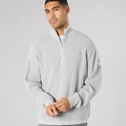 Herre strik pullover sweater Light Grey Melange Trøjer Og Cardigans·Trøjer