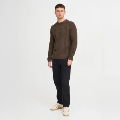 Clearance Herre striktrøje Turkish Coffee Trøjer Og Cardigans·Trøjer
