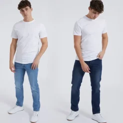 Best Herre Stuart Jeans med lige pasform - topak i Indigo/Mid Wash Jeans Og Bukser·Jeans Med Lige Ben|Jeans Og Bukser·Jeans
