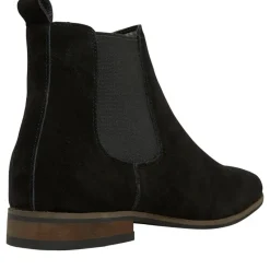 Clearance Herre Suede Chelsea Ankelstøvler Sort Støvler|Støvler