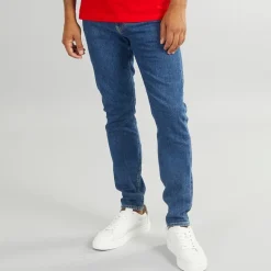 Sale Herre Tapered Jeans Denim Mørk Jeans Og Bukser·Jeans