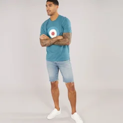 Hot Herre Target T-shirt Teal T-Shirts, Poloer Og Skjorter·T-Shirts Og Undertrøjer