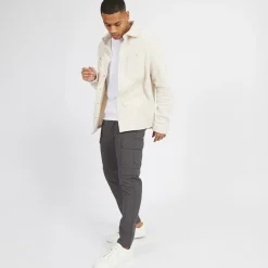 Herre Taslan Lynlås Bukser Antracit Jeans Og Bukser·Cargobukser|Jeans Og Bukser·Bukser